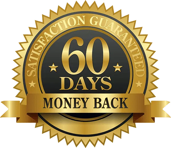 Jelly Lean 60-Day Money-Back Guarantee Seal for Weight Loss Gummies